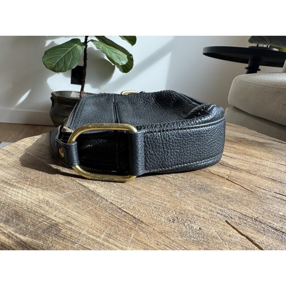 Fossil Camera Elle Crossbody Purse Medium Pebbled Leather Black - Picture 4 of 13